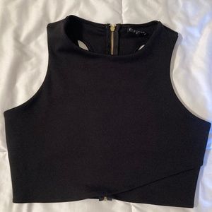 Express Cut Out Back Crop Top